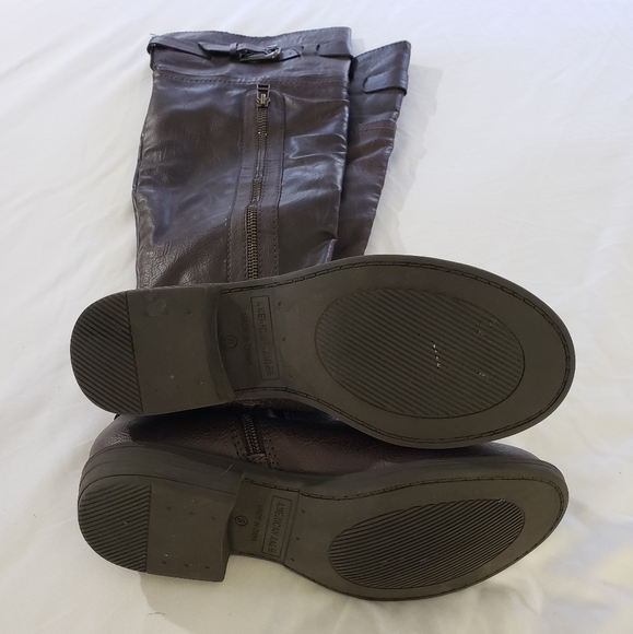 American Rag Tall Brown Buckle Boots Size 6M - Picture 6 of 8